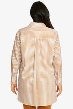 Palmer Shirt - White / Dark Butterscotch