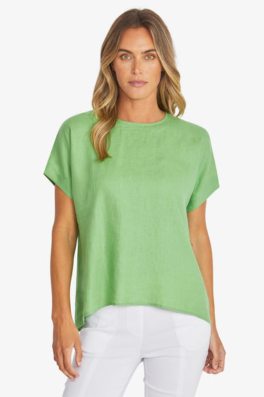 Misty Linen Top from Ping Pong Australia - Clover