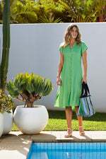 Sammy Linen Dress from Ping Pong Australia - Clover