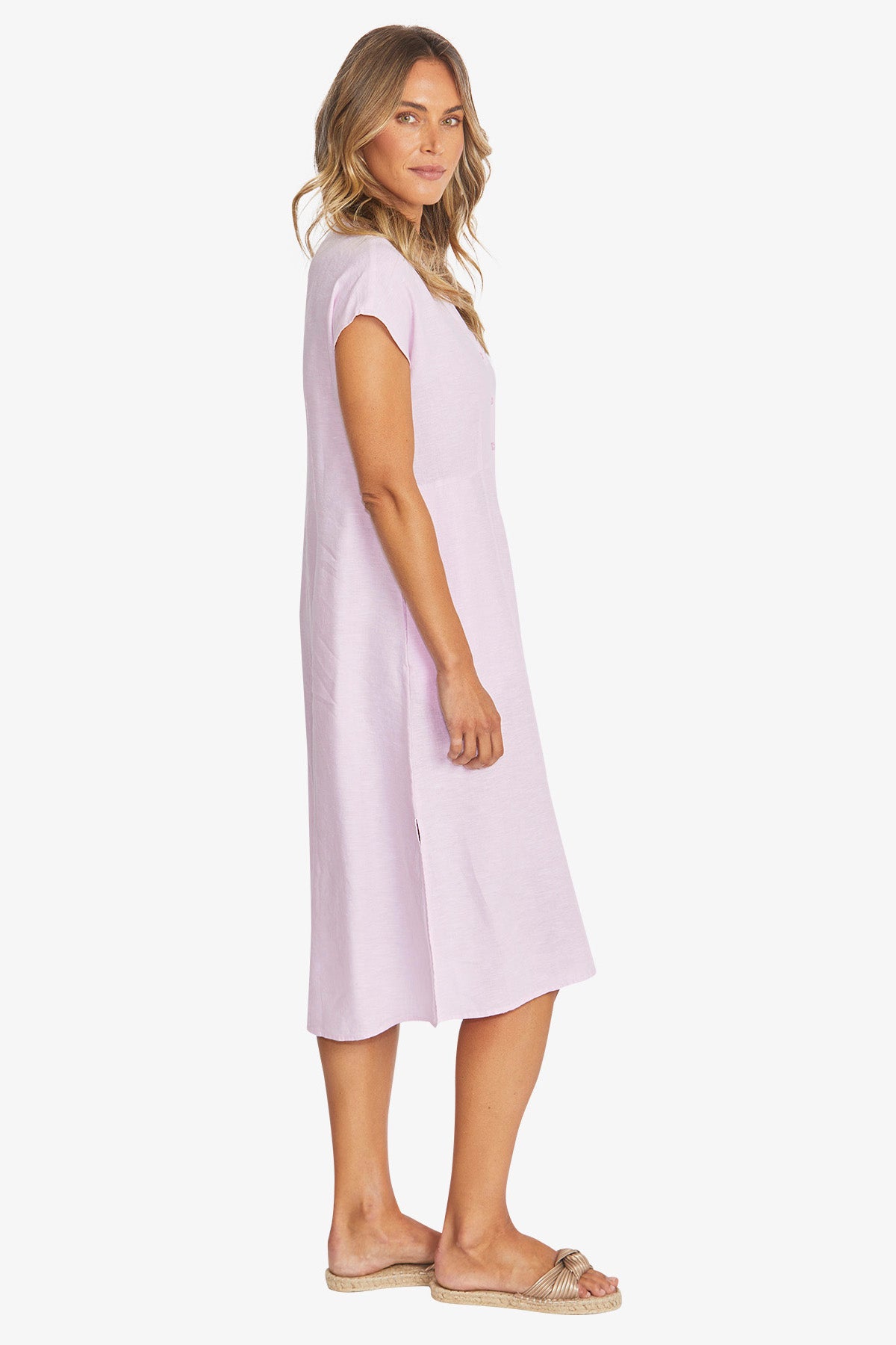 Sammy Linen Dress from Ping Pong Australia - Pearl