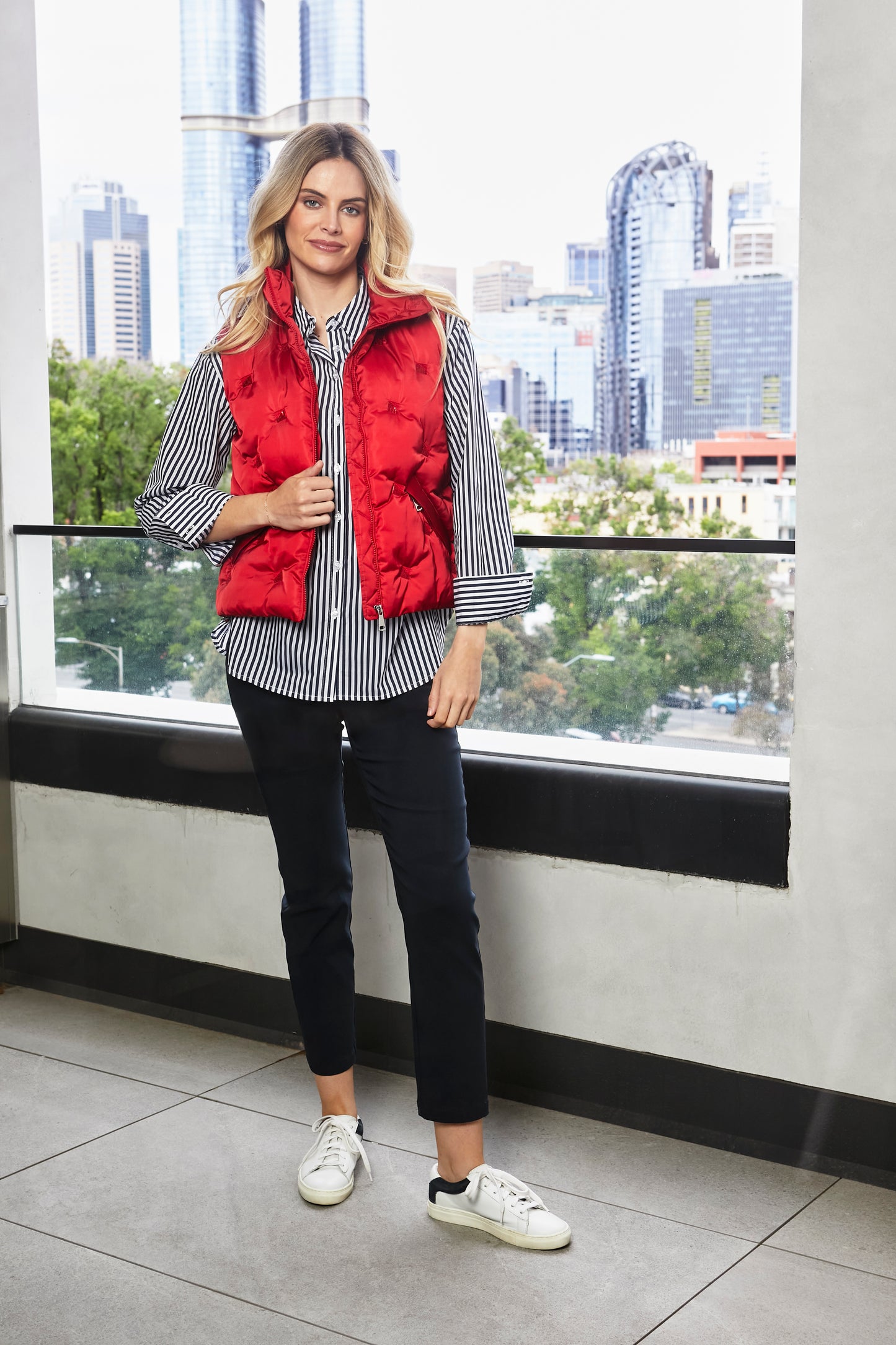 Marilyn Diamonte puffer vest from Ping Pong Australia
