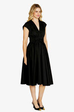 Esme Tie Front Dress in Black