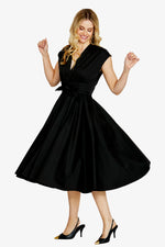 Esme Tie Front Dress in Black