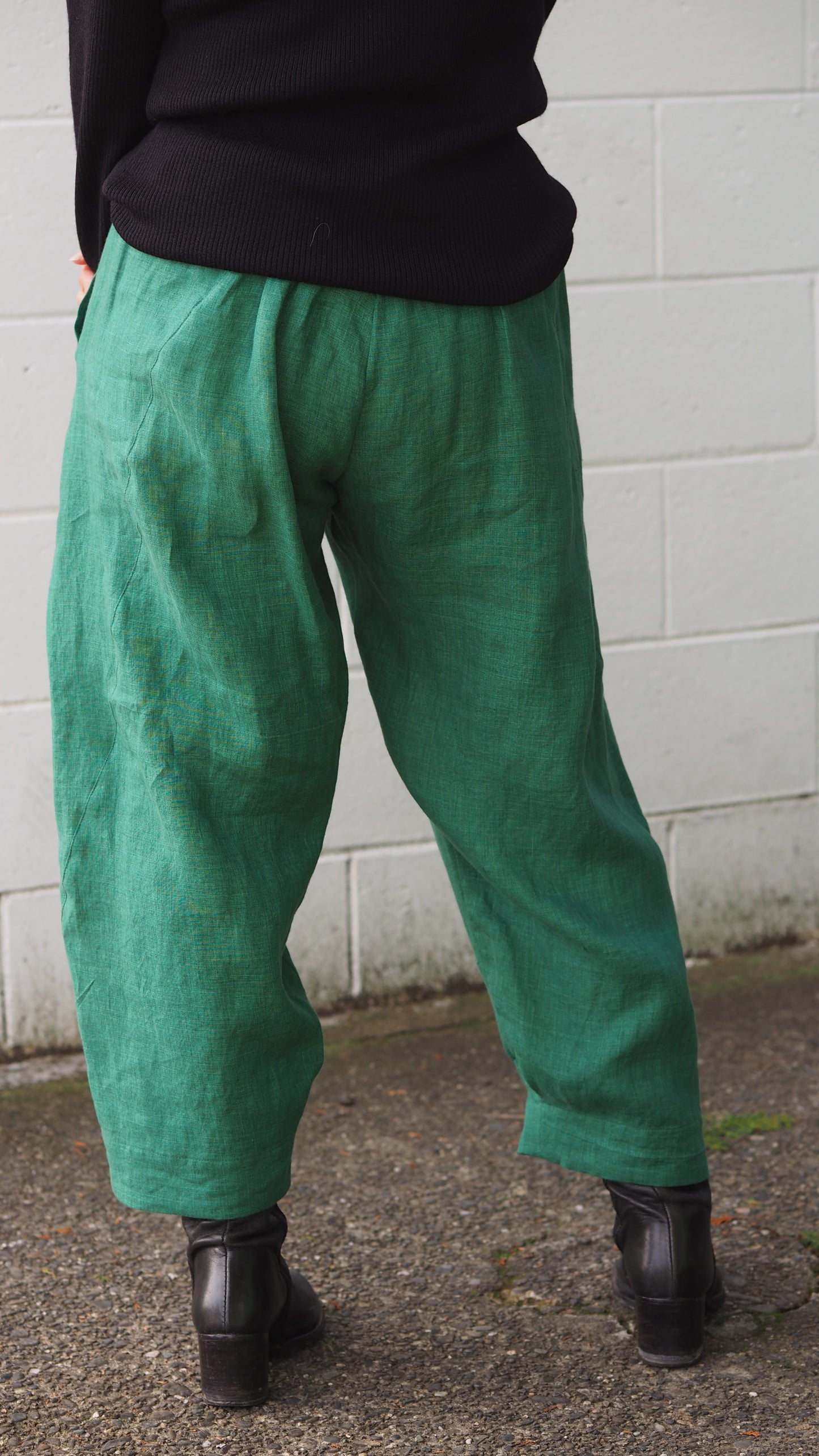 Maple Pants - Pine Green Chambray