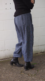 Maple Pants - Fine Navy Stripes