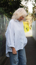 Ohawe Shirt - White Stripe