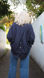 Ohawe Shirt - Navy Stripe