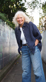 Ohawe Shirt - Navy Stripe