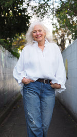 Akitio Blouse -White