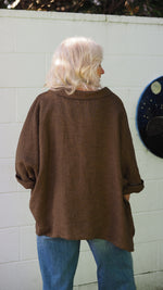 Rolleston Top - Walnut Brown Chambray