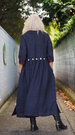 Taranaki Dress from Rogue Linen Sustainable Fashion - Indigo Chambray