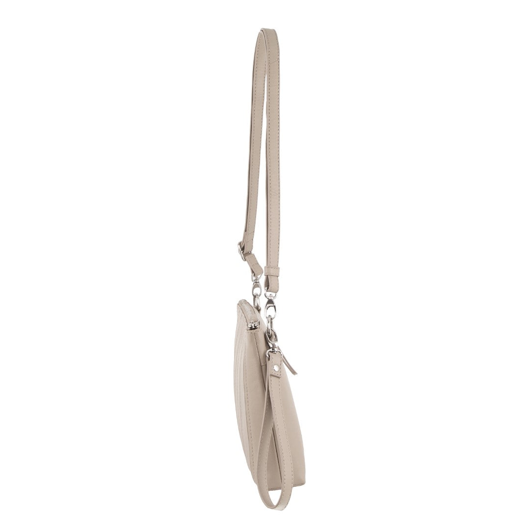 Pierre Cardin Ladies Leather Stitch-design Multiway Cross-Body Bag in Sand (PC 3574)