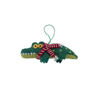 Pashom Christmas Crocodile hanging decoration