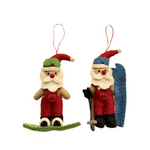 Pashom Christmas Santa Snowboarding and skiing hanging Decoration