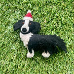 Pashom Border Collie hanging decoration