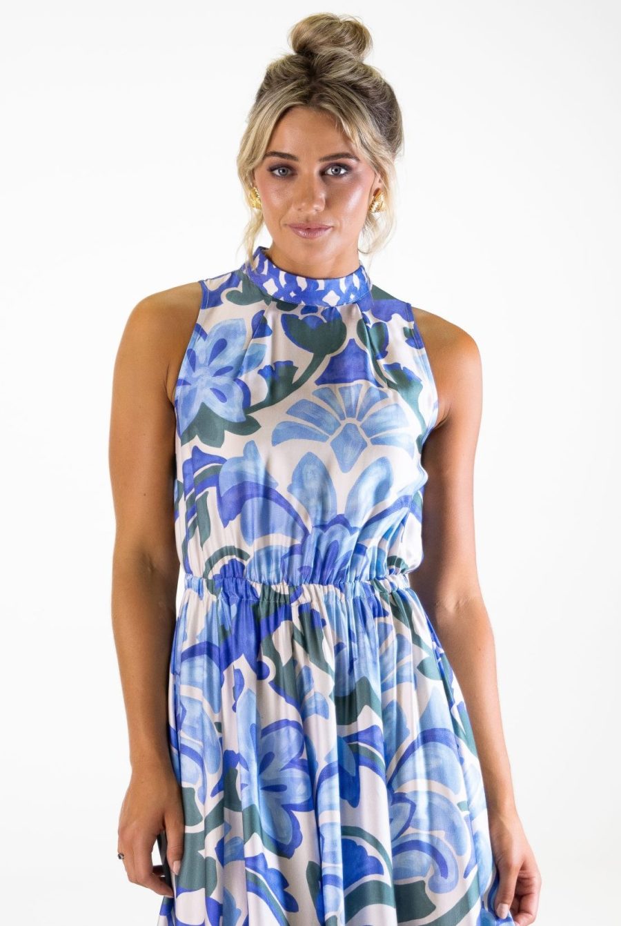 Bel Vestito Portofino Panelled Midaxi Dress