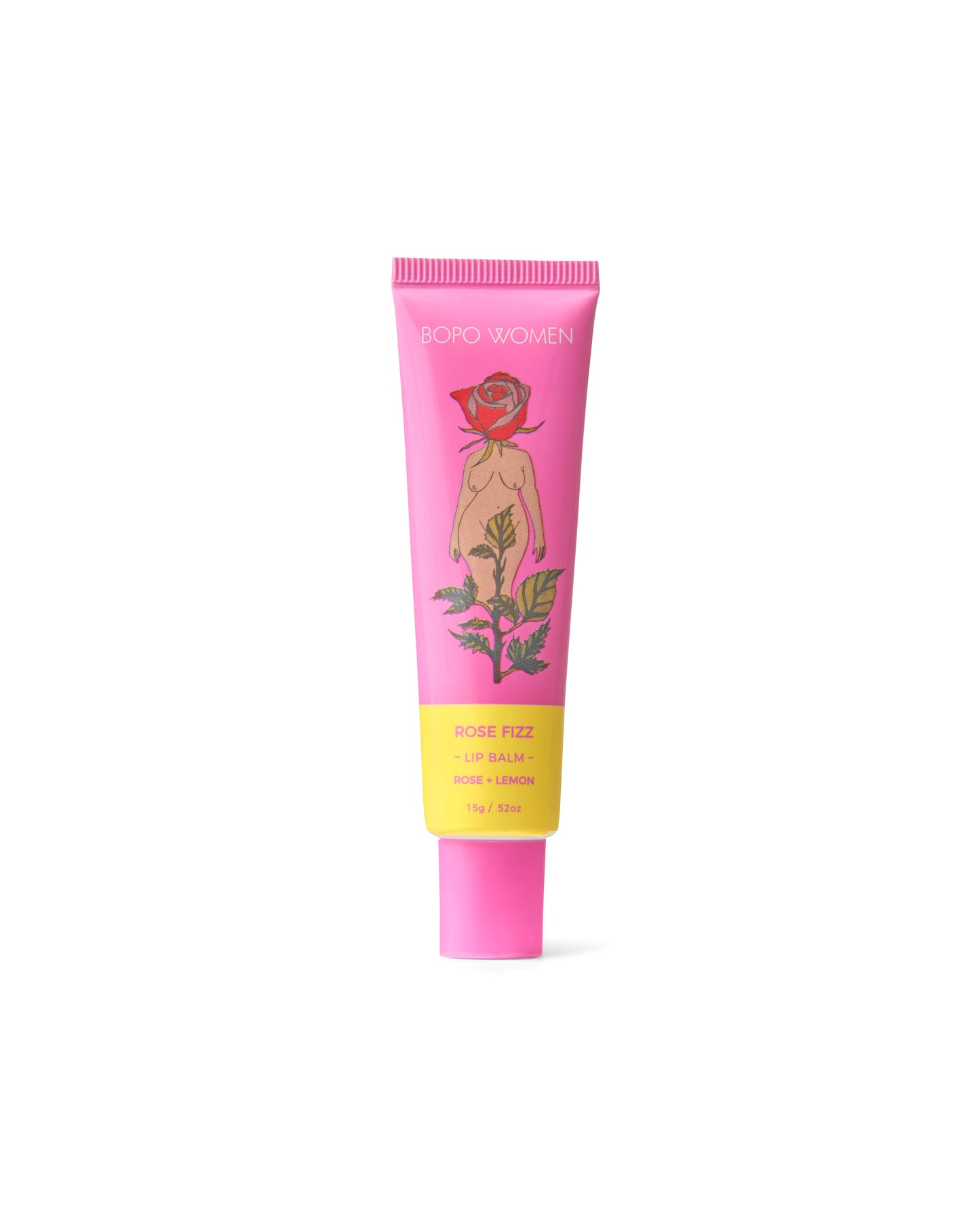 Bopo Women Lip Balm 15g - Rose Fizz