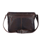 Aaron Unisex Rugged Leather Satchel
