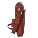 Parsley Unisex leather Bag - Mid Brown