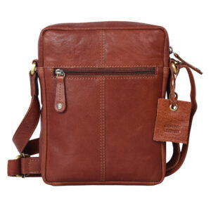 Parsley Unisex leather Bag - Mid Brown