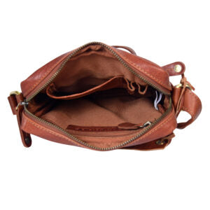 Parsley Unisex leather Bag - Mid Brown