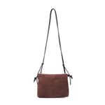Gracie Suede Crossbody bag - Brown