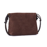 Gracie Suede Crossbody bag - Brown