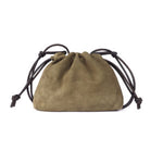 Gracie Suede Crossbody bag - Olive