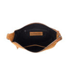 Indie Suede Leather Bag - Dark Caramel