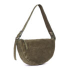 Indie Suede Leather Bag - Olive
