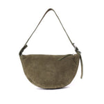 Indie Suede Leather Bag - Olive