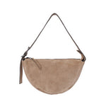 Indie Suede Leather Bag - Taupe