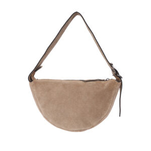 Indie Suede Leather Bag - Taupe