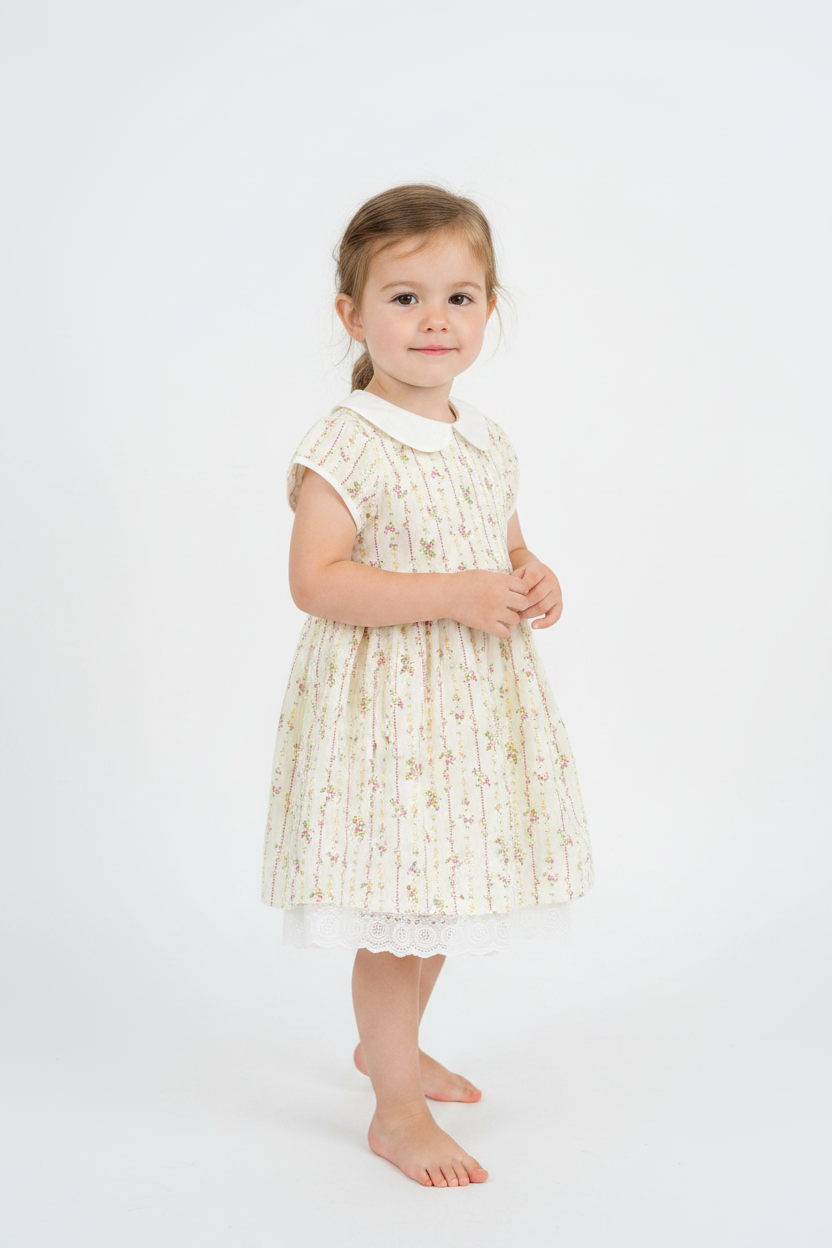 Arthur Ave Children's clothing: Dusty Rose Peter Pan Dress