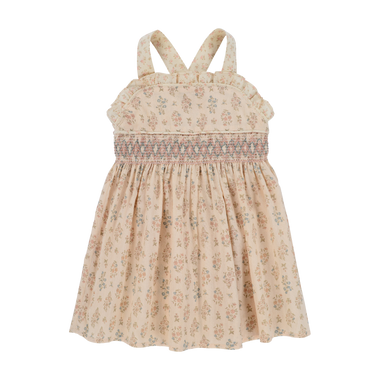 Arthur Ave children's clothing: Dusty Rose Bib Dress