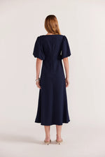 CASCADE MIDI DRESS