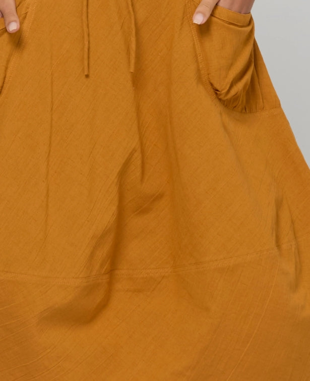 Boom Shankar Guru Skirt in Turmeric