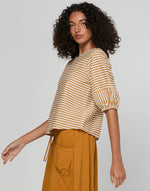 Boom Shankar Ava Shirt - Mustard Stripe