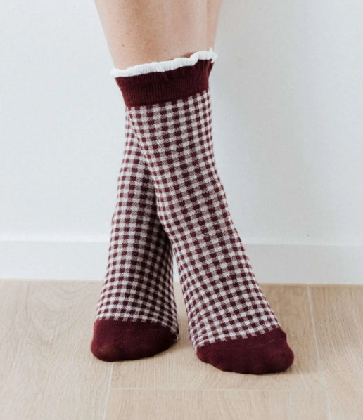 Gingham socks