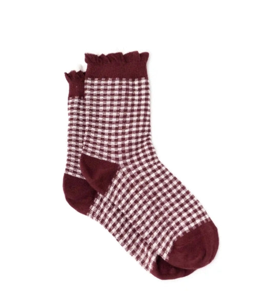 Gingham socks