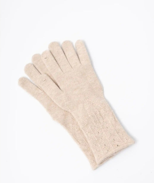 Elaina Wool Blend Gloves – Oat