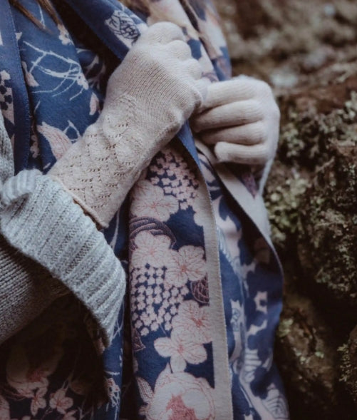 Elaina Wool Blend Gloves – Oat