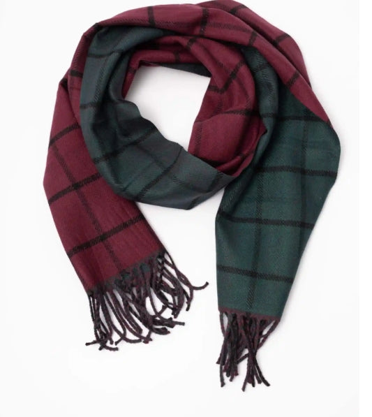 Dalia Reversible Scarf from Stilen NZ– Chocolate and Navy