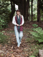 Dalia Reversible Scarf from Stilen NZ– Chocolate and Navy