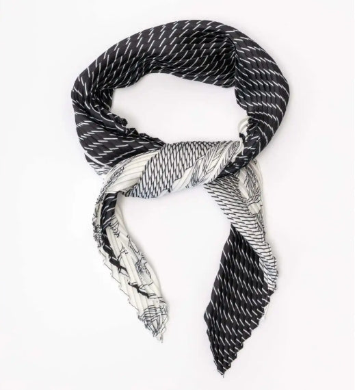 Mia Pleated Neck Scarf from Stilen NZ – Black