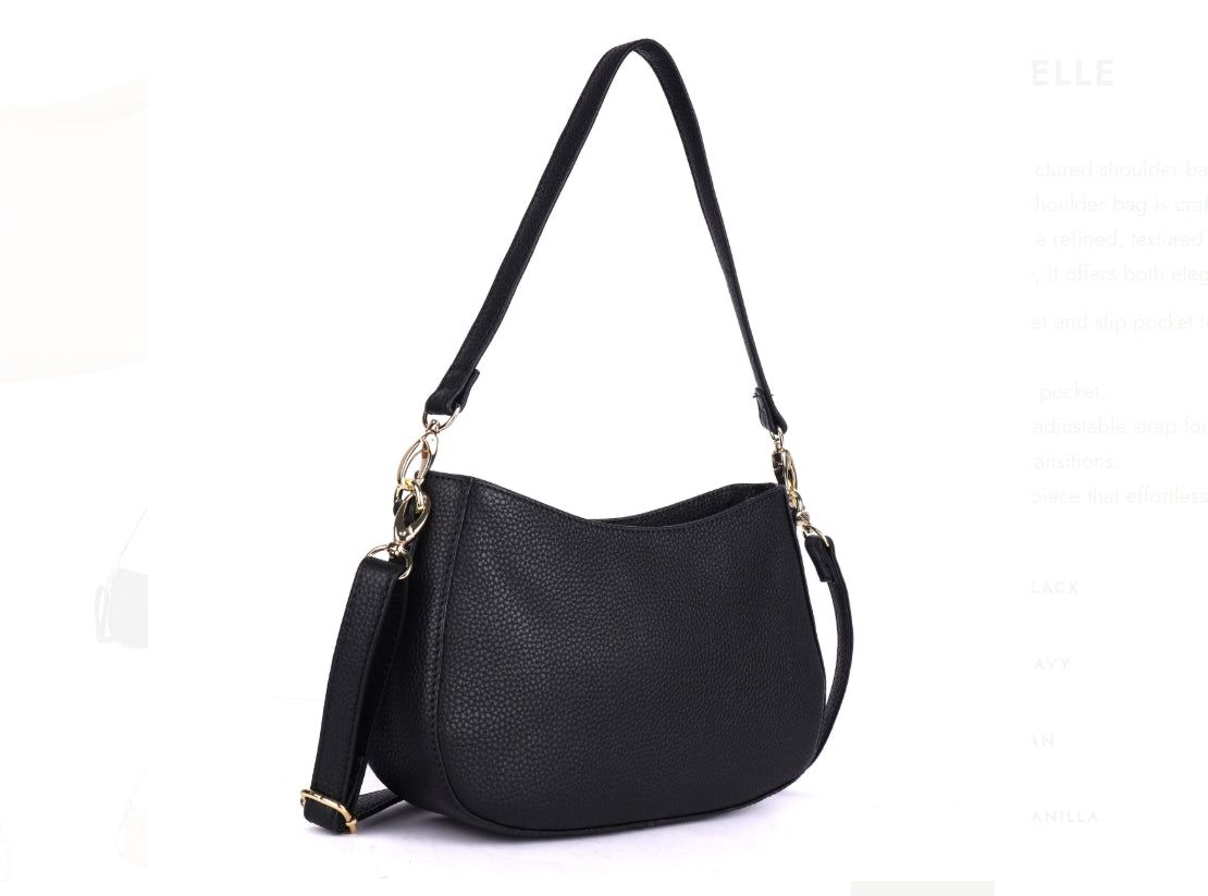 Elle Leather bag - Black