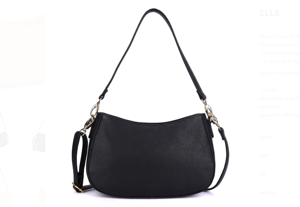 Elle Leather bag - Black