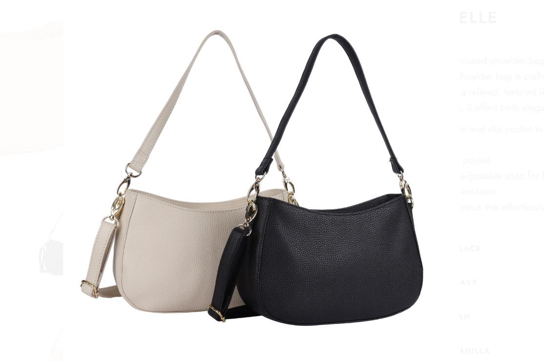 Elle Leather bag - Black