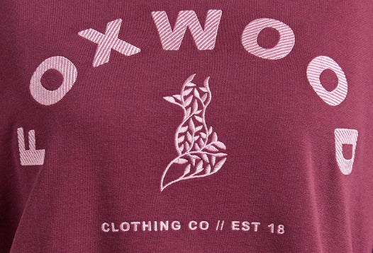 Foxwood Effortless Contrast Crew - Wine