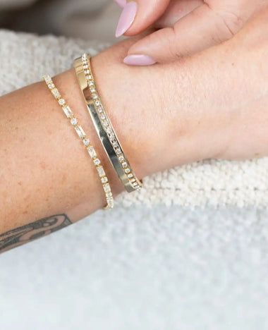 Yana Cuff Bangle – Gold